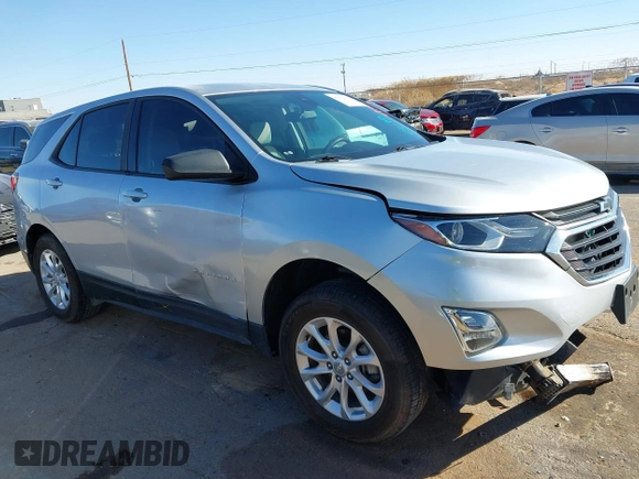2020 Chevrolet Equinox LS with VIN 3GNAXHEV1LS654027, listed as a IAAI auction lot 41612632 with 87,311 mi miles. Bid and sale history available at carsss.com. Image 13.