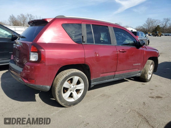 2016 Jeep Compass Sport with VIN 1C4NJDBB2GD663405, listed as a Copart auction lot 46676575 with Not provided miles and Salvage title. Bid and sale history available at DreamBid. Image 3.