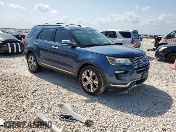 2018 Ford Explorer Platinum с VIN 1FM5K8HT3JGB17363, выставлен на аукционе Copart как лот 61591685 с пробегом 85 355 миль миль и Списание • Salvage title. История ставок и продаж доступна на DreamBid. Изображение 4.