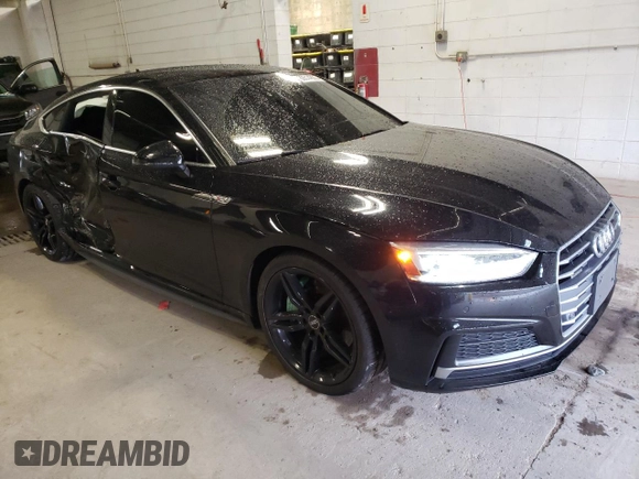 2018 Audi A5 Sportback Premium Plus with VIN WAUENCF55JA048470, listed as a Copart auction lot 80514833 with 53,246 mi miles. Bid and sale history available at carsss.com. Image 4.