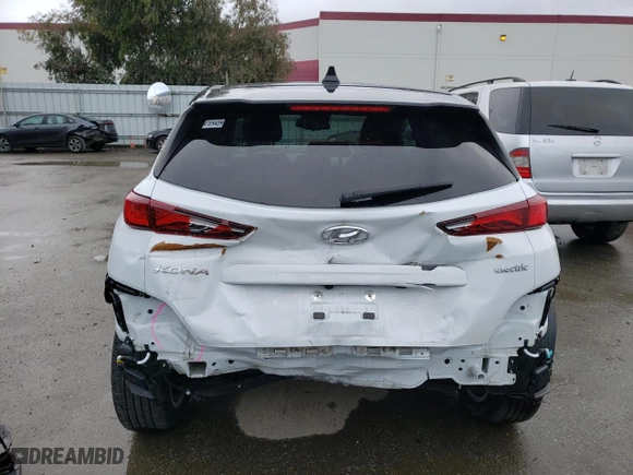 2019 Hyundai Kona Electric SEL with VIN KM8K23AGXKU054865, listed as a Copart auction lot 42518663 with 9,956 mi miles. Bid and sale history available at carsss.com. Image 6.