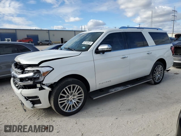 2023 Ford Expedition Max Platinum with VIN 1FMJK1M8XPEA26408, listed as a Copart auction lot 82132613 with 5,973 mi miles and . Bid and sale history available at DreamBid. Image 1.