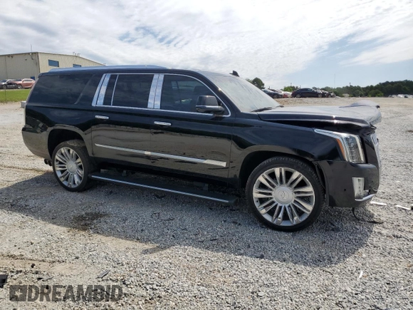 2018 Cadillac Escalade ESV Platinum z VIN 1GYS4KKJXJR360303, wystawiony jako Copart lot #54401285 z przebiegiem 94 802 mil mil oraz Szkody całkowita. Historia ofert i sprzedaży dostępna na DreamBid. Obrazek 4.