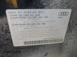 2013 Audi Q5 Premium Plus with VIN WA1LFAFP8DA007567, listed as a Copart auction lot 63413975 with 153,269 mi miles and Clean title. Bid and sale history available at DreamBid. Image 12.