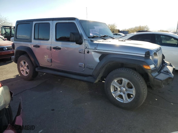 2019 Jeep Wrangler Unlimited Sport S with VIN 1C4HJXDG0KW577711, listed as a Copart auction lot 43161505 with 93,581 mi miles and Clean Title. Bid and sale history available at carsss.com. Image 4.