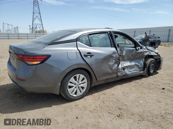 2024 Nissan Sentra S with VIN 3N1AB8BV7RY291866, listed as a Copart auction lot 58578065 with 40,751 mi miles and Salvage title. Bid and sale history available at DreamBid. Image 3.