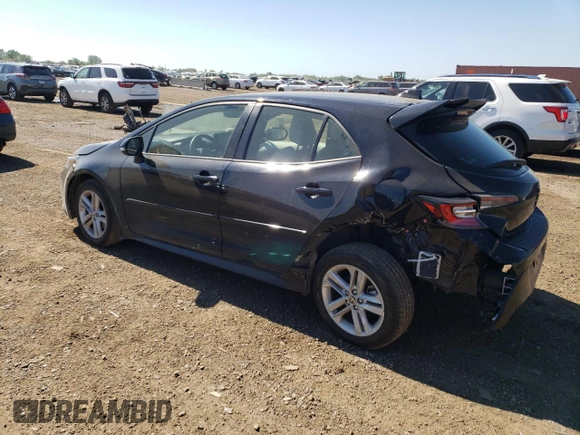 2022 Toyota Corolla Hatchback SE with VIN JTND4MBE7N3186739, listed as a Copart auction lot 60488754 with 10,511 mi miles and Salvage Title. Bid and sale history available at carsss.com. Image 2.