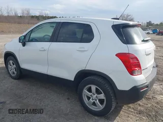 2016 Chevrolet Trax LS with VIN KL7CJNSB3GB762062, listed as a IAAI auction lot 41826277 with 115,235 mi miles. Bid and sale history available at carsss.com. Image 3.