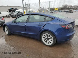2022 Tesla Model 3 with VIN 5YJ3E1EA5NF368687, listed as a Copart auction lot 52782745 with 119,653 mi miles and Clean Title. Bid and sale history available at carsss.com. Image 2.