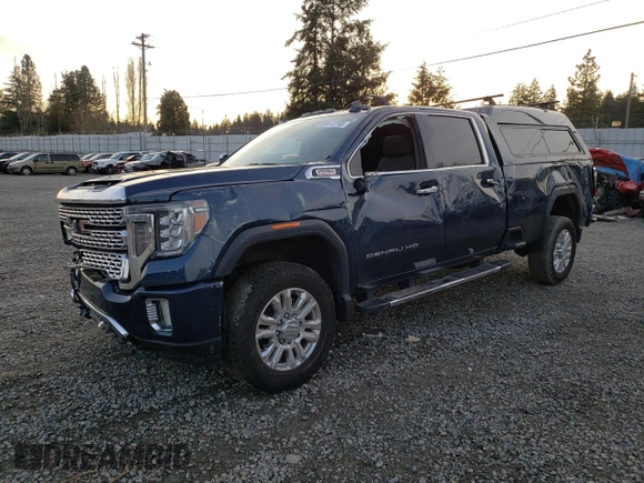 2020 GMC Sierra 3500HD Denali z VIN 1GT49WEY5LF210345, wystawiony jako Copart lot #89412745 z przebiegiem 20 328 mil mil oraz Szkoda całkowita • Salvage title. Historia ofert i sprzedaży dostępna na DreamBid. Obrazek 1.