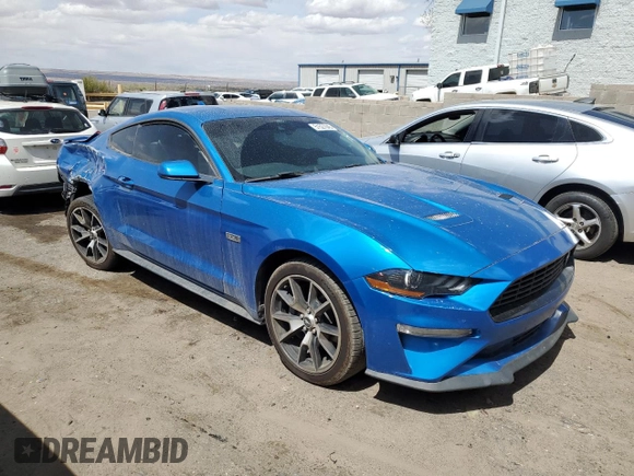 2021 Ford Mustang EcoBoost with VIN 1FA6P8TDXM5147637, listed as a Copart auction lot 51527045 with 928,003 mi miles and Salvage title. Bid and sale history available at DreamBid. Image 4.