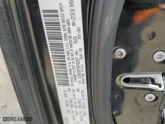 2009 Dodge Ram 1500 SLT with VIN 1D3HB18P29S762937, listed as a Copart auction lot 49010265 with 183,193 mi miles and Salvage Title. Bid and sale history available at carsss.com. Image 12.