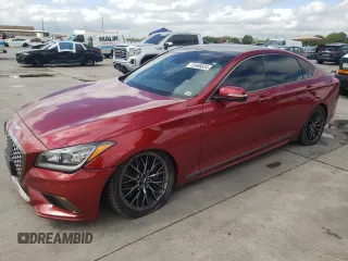 2020 Genesis G80 3.8L with VIN KMTFN4JE3LU328976, listed as a Copart auction lot 72466034 with 35,881 mi miles and Salvage Title. Bid and sale history available at carsss.com. Image 1.