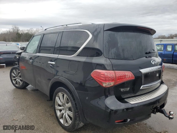 2013 Infiniti QX56 with VIN JN8AZ2NE9D9042635, listed as a Copart auction lot 42253125 with 174,232 mi miles and Salvage Title. Bid and sale history available at carsss.com. Image 2.
