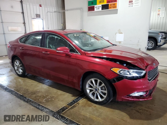 2017 Ford Fusion SE with VIN 3FA6P0HDXHR102646, listed as a Copart auction lot 62230085 with 115,915 mi miles and Salvage title. Bid and sale history available at DreamBid. Image 4.