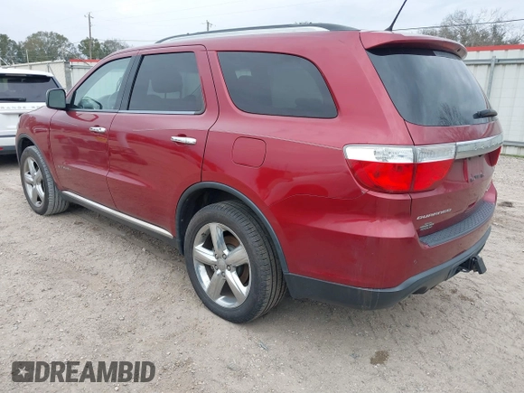 2013 Dodge Durango Citadel with VIN 1C4SDHET2DC598188, listed as a IAAI auction lot 41281134 with 87,455 mi miles and . Bid and sale history available at carsss.com. Image 3.