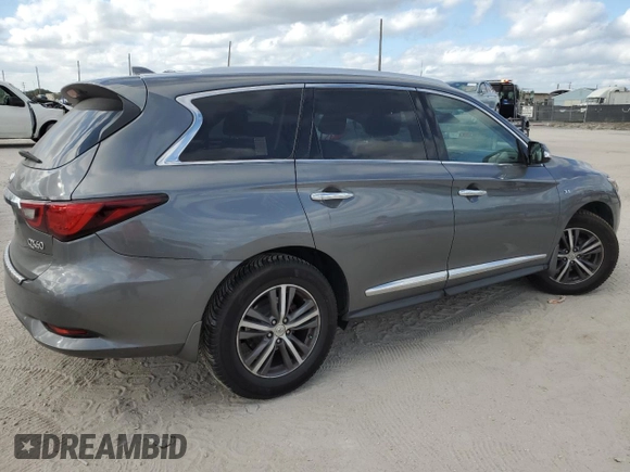 2019 Infiniti QX60 Luxe z VIN 5N1DL0MN1KC511325, wystawiony jako Copart lot #88319185 z przebiegiem 84 235 mil mil oraz Nie do naprawy • Non repairable. Historia ofert i sprzedaży dostępna na DreamBid. Obrazek 3.
