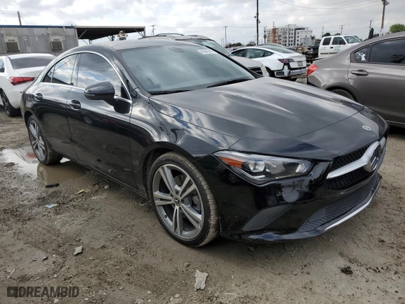 2021 Mercedes-Benz CLA with VIN W1K5J4GB5MN197523, listed as a Copart auction lot 44343745 with 54,579 mi miles and Salvage Title. Bid and sale history available at carsss.com. Image 4.