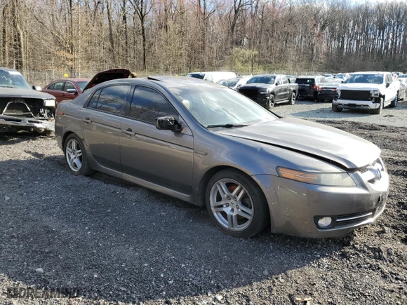 2008 Acura TL with VIN 19UUA66208A053718, listed as a Copart auction lot 50017135 with 137,017 mi miles and Salvage Title. Bid and sale history available at carsss.com. Image 4.