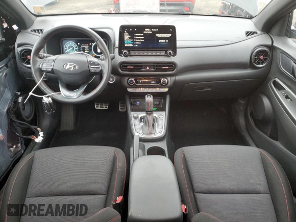 2023 Hyundai Kona N Line with VIN KM8K3CA39PU007313, listed as a Copart auction lot 87657315 with 12,052 mi miles and Salvage Title. Bid and sale history available at carsss.com. Image 8.