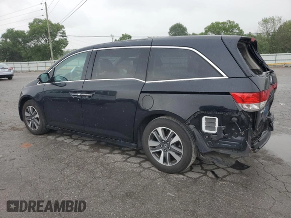 2015 Honda Odyssey Touring Elite z VIN 5FNRL5H93FB092682, wystawiony jako Copart lot #56884835 z przebiegiem 115 810 mil mil oraz Szkoda całkowita • Salvage title. Historia ofert i sprzedaży dostępna na DreamBid. Obrazek 2.