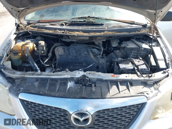 2005 Mazda MPV LX with VIN JM3LW28AX50555220, listed as a IAAI auction lot 41691014 with 135,132 mi miles. Bid and sale history available at carsss.com. Image 10.