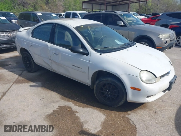 2000 Dodge Neon Highline with VIN 1B3ES46C7YD867085, listed as a IAAI auction lot 41872411 with 190,734 mi miles. Bid and sale history available at carsss.com. Image 1.