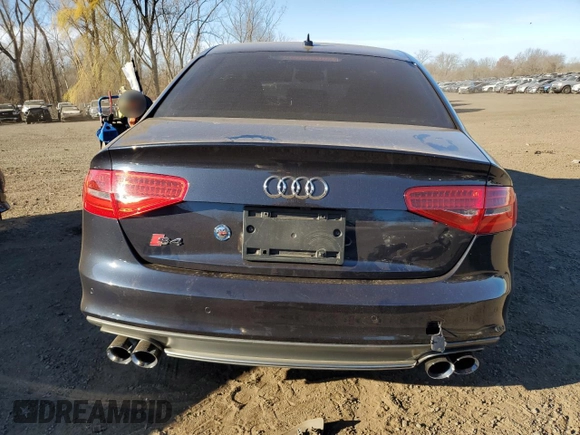 2013 Audi S4 Premium Plus with VIN WAUBGAFL1DA157013, listed as a Copart auction lot 80923914 with 91,221 mi miles and Salvage Title. Bid and sale history available at DreamBid. Image 6.