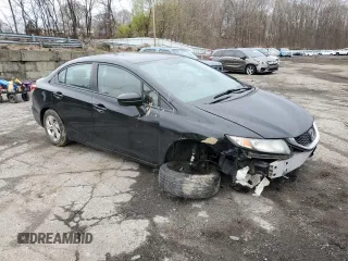 2014 Honda Civic Sedan LX with VIN 2HGFB2F57EH514919, listed as a Copart auction lot 52821645 with 179,571 mi miles and Salvage Title. Bid and sale history available at carsss.com. Image 4.