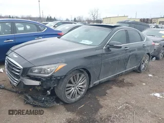 2015 Hyundai Genesis 5.0L with VIN KMHGN4JF3FU064668, listed as a IAAI auction lot 41139235 with 58,353 mi miles. Bid and sale history available at carsss.com. Image 18.