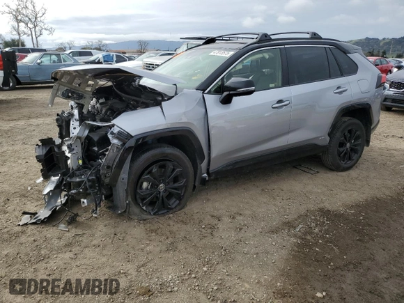 2024 Toyota RAV4 Hybrid XSE with VIN JTME6RFV1RD558568, listed as a Copart auction lot 47813575 with 12,382 mi miles and Salvage Title. Bid and sale history available at DreamBid. Image 1.