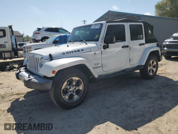 2017 Jeep Wrangler Unlimited Sahara with VIN 1C4BJWEG4HL504429, listed as a Copart auction lot 51370715 with 52,286 mi miles and Salvage Title. Bid and sale history available at carsss.com. Image 1.