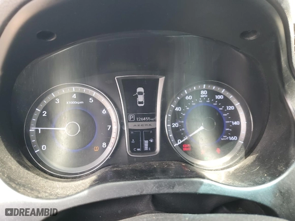 2013 Hyundai Azera with VIN KMHFH4JG7DA220477, listed as a Copart auction lot 69036074 with 126,455 mi miles and Salvage Title. Bid and sale history available at carsss.com. Image 9.