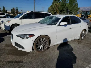 2017 Alfa Romeo Giulia with VIN ZARFAEBN0H7550417, listed as a Copart auction lot 87930805 with 100,851 mi miles and Salvage Title. Bid and sale history available at carsss.com. Image 1.