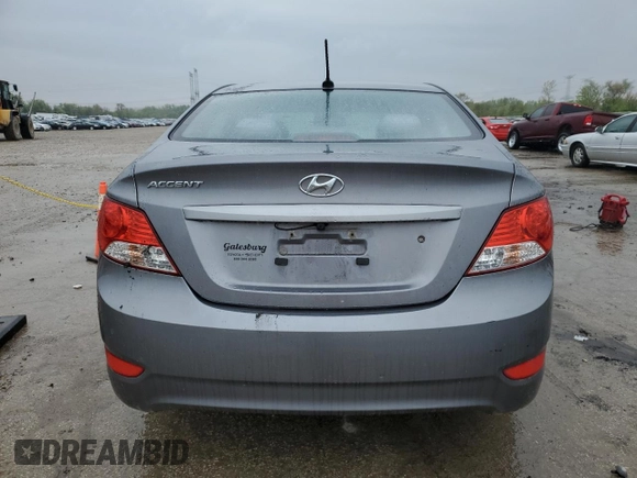 2014 Hyundai Accent GLS with VIN KMHCT4AE2EU649753, listed as a Copart auction lot 55332565 with 100,215 mi miles and Clean Title. Bid and sale history available at carsss.com. Image 6.