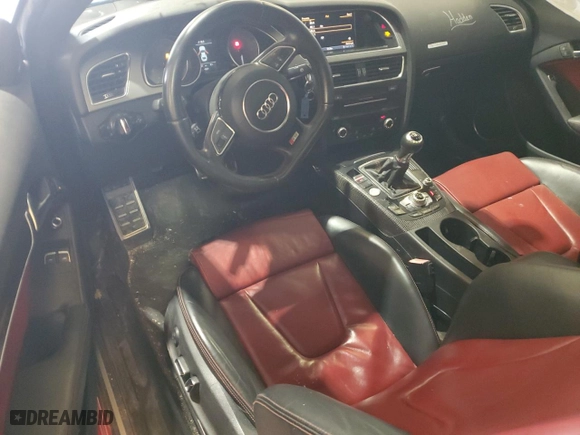 2013 Audi S5 Premium Plus with VIN WAUGGAFR2DA017479, listed as a Copart auction lot 54234015 with 137,237 mi miles and Salvage Title. Bid and sale history available at carsss.com. Image 8.
