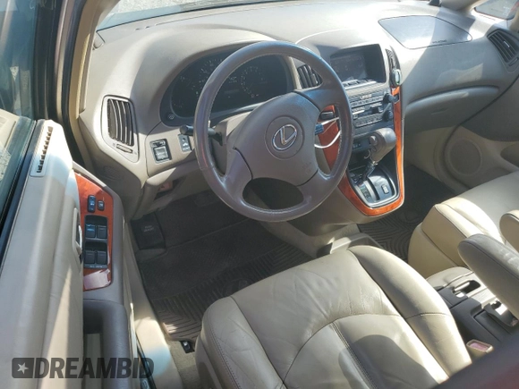 2001 Lexus RX 300 with VIN JTJHF10U610179105, listed as a Copart auction lot 83730454 with 70,866 mi miles and Salvage Title. Bid and sale history available at DreamBid. Image 8.