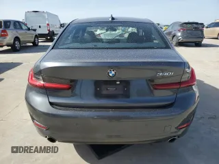 2019 BMW 3 Series 330i with VIN WBA5R1C51KFH15569, listed as a Copart auction lot 49515335 with 0 mi miles and Salvage Title. Bid and sale history available at carsss.com. Image 6.