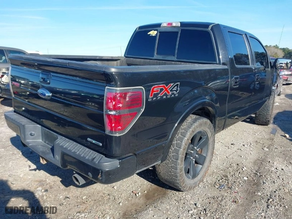 2013 Ford F-150 XL with VIN 1FTFW1EF8DFB01589, listed as a IAAI auction lot 41546455 with 157,255 mi miles. Bid and sale history available at carsss.com. Image 4.