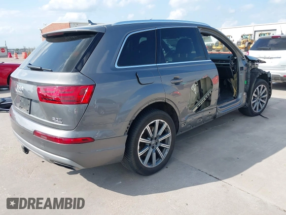 2017 Audi Q7 Premium Plus with VIN WA1LAAF78HD058277, listed as a IAAI auction lot 42145596 with 83,088 mi miles and . Bid and sale history available at DreamBid. Image 4.