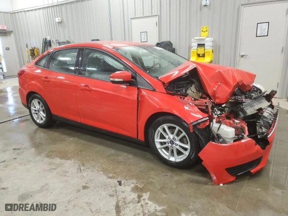 2017 Ford Focus SE with VIN 1FADP3F28HL205587, listed as a Copart auction lot 45046375 with 87,778 mi miles and Salvage Title. Bid and sale history available at carsss.com. Image 4.