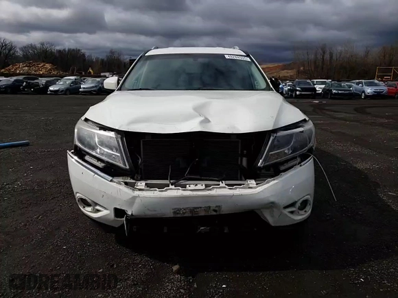 2016 Nissan Pathfinder SV with VIN 5N1AR2MM5GC652782, listed as a Copart auction lot 48289305 with 117,667 mi miles and Salvage Title. Bid and sale history available at carsss.com. Image 11.