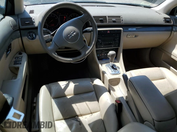 2003 Audi A4 1.8T with VIN WAULC68E93A316080, listed as a Copart auction lot 65381054 with 102,383 mi miles and Salvage Title. Bid and sale history available at carsss.com. Image 8.