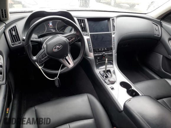 2020 Infiniti Q50 Luxe z VIN JN1EV7AP7LM206136, wystawiony jako Copart lot #59612355 z przebiegiem 70 001 mil mil oraz Szkoda całkowita • Salvage title. Historia ofert i sprzedaży dostępna na DreamBid. Obrazek 8.