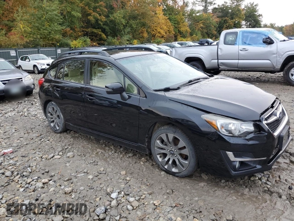 2016 Subaru Impreza Special Sports Premium with VIN JF1GPAP66G9252793, listed as a Copart auction lot 74709514 with Not provided miles and Salvage title. Bid and sale history available at DreamBid. Image 4.