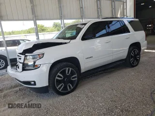 2018 Chevrolet Tahoe Premier with VIN 1GNSKCKJXJR251316, listed as a Copart auction lot 61205895 with 134,233 mi miles and Salvage title. Bid and sale history available at DreamBid. Image 1.