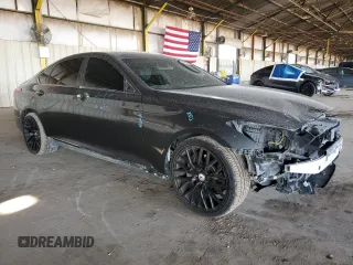 2019 Genesis G80 3.8L with VIN KMTFN4JE2KU321466, listed as a Copart auction lot 44622055 with 94,026 mi miles and Salvage title. Bid and sale history available at DreamBid. Image 4.