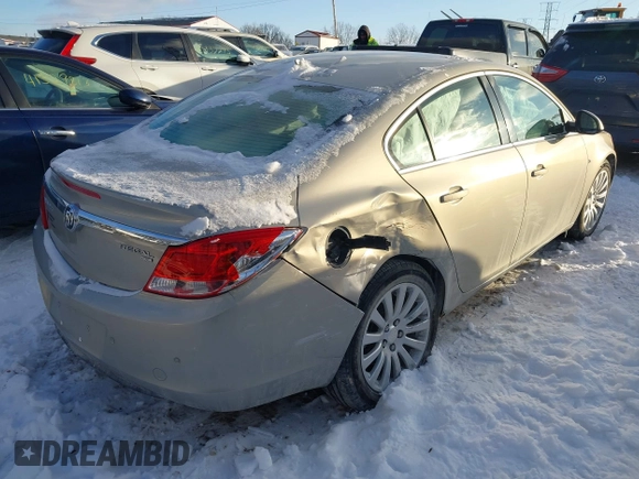 2011 Buick Regal CXL RL3 with VIN W04GR5EC5B1014102, listed as a IAAI auction lot 41318888 with 78,177 mi miles and . Bid and sale history available at DreamBid. Image 4.