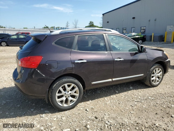 2011 Nissan Rogue SV with VIN JN8AS5MV1BW315315, listed as a Copart auction lot 61454544 with 174,825 mi miles and Salvage Title. Bid and sale history available at carsss.com. Image 3.