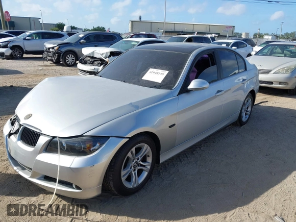 2007 BMW 3 Series 328i with VIN WBAVC53527FZ71572, listed as a IAAI auction lot 41948149 with 142,138 mi miles and . Bid and sale history available at carsss.com. Image 2.